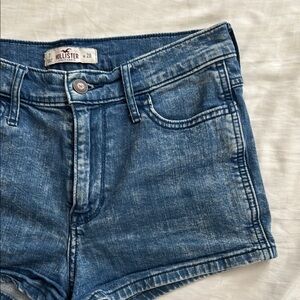 Hollister Women's Blue Denim Shorts